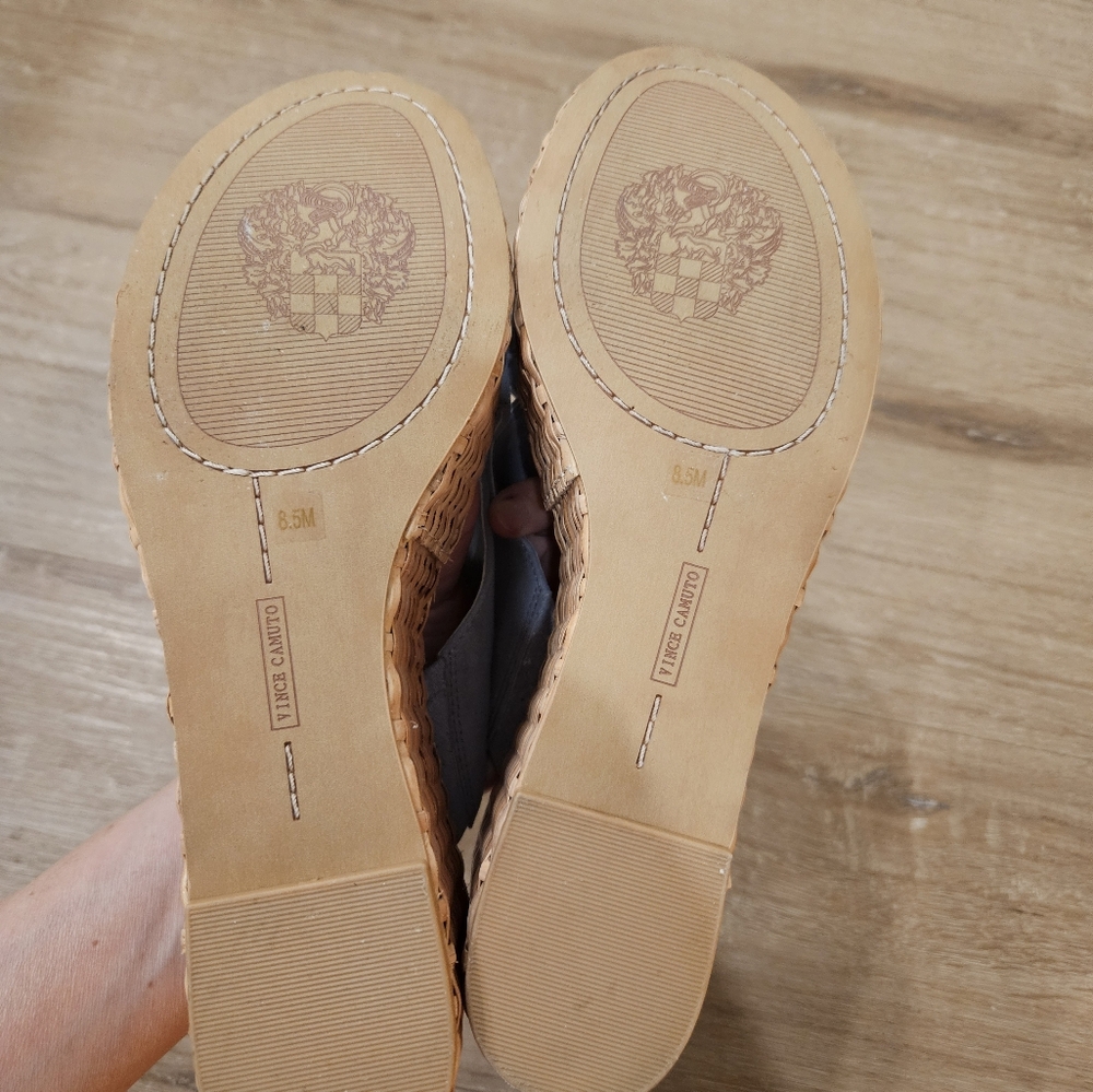 Vince Camuto Blue Wedge Espadrilles - Picture 6 of 13